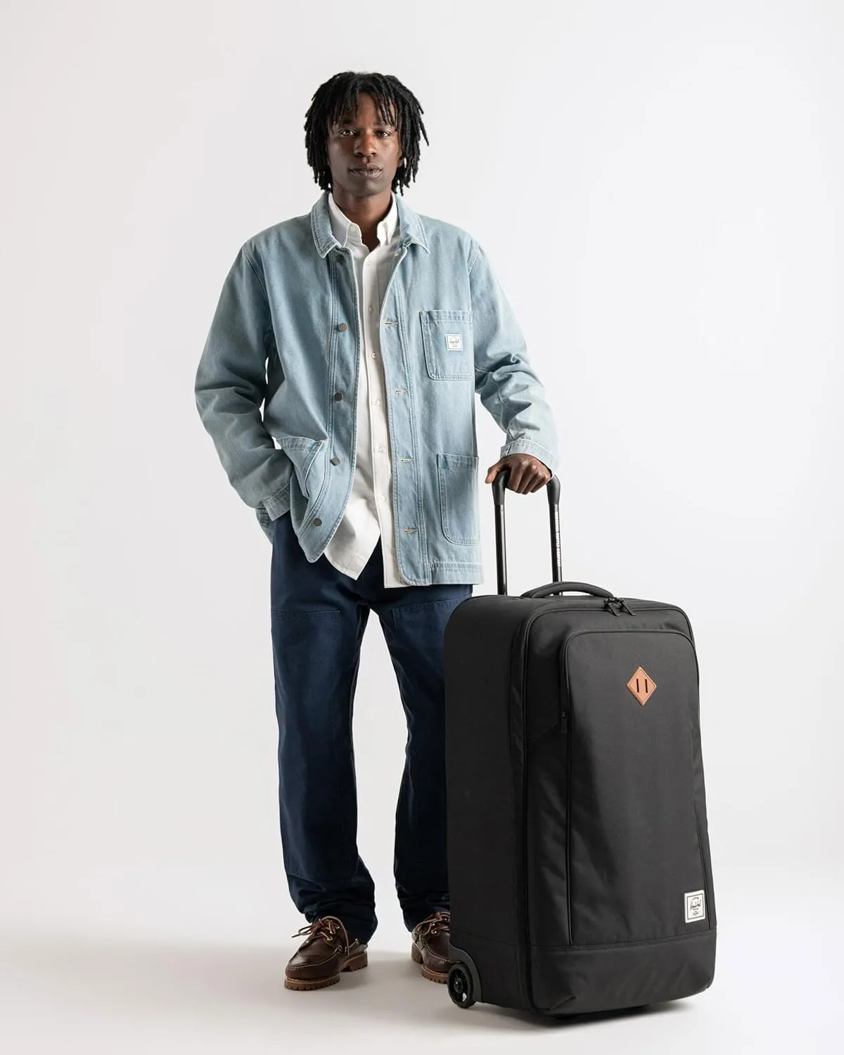 Herschel Supply Co. Heritage Softshell Large Carryon Luggage, Raven Crosshatch, Carry on-27L