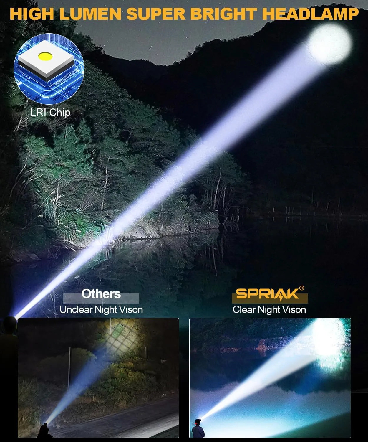 High Lumens LED Headlamp& 100H Using Time, USB Rechargeable Head lamp, 90° Adjustable Widebeam Motion Sensor Head Light with 5 Modes,Zoomable for Camping Running Hiking,Hard Hat Headlamps 4pc