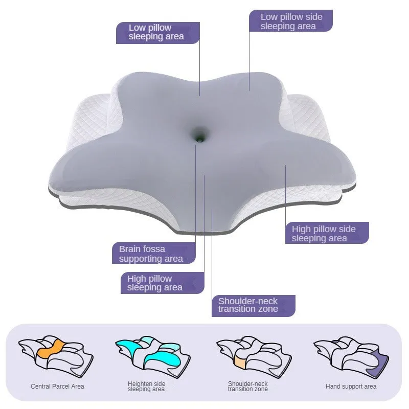 High-Quality Butterfly Memory Foam Cervical Pillow for Neck Pain Relief, Ergonomic Slow Rebound Orthopedic Support for Comfortable Sleep
