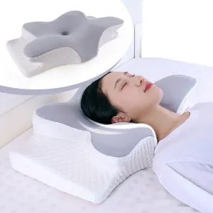 High-Quality Butterfly Memory Foam Cervical Pillow for Neck Pain Relief, Ergonomic Slow Rebound Orthopedic Support for Comfortable Sleep