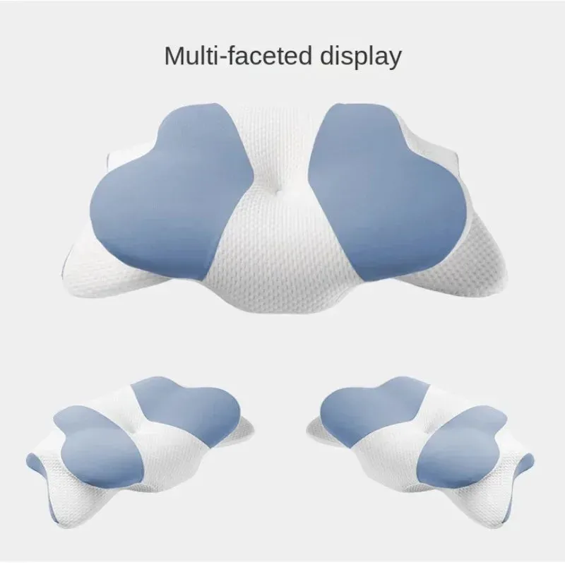 High-Quality Ergonomic Memory Foam Cervical Pillow - Neck & Shoulder Support, Adjustable for Side, Back & Stomach Sleepers, Pain Relief Design for 2024