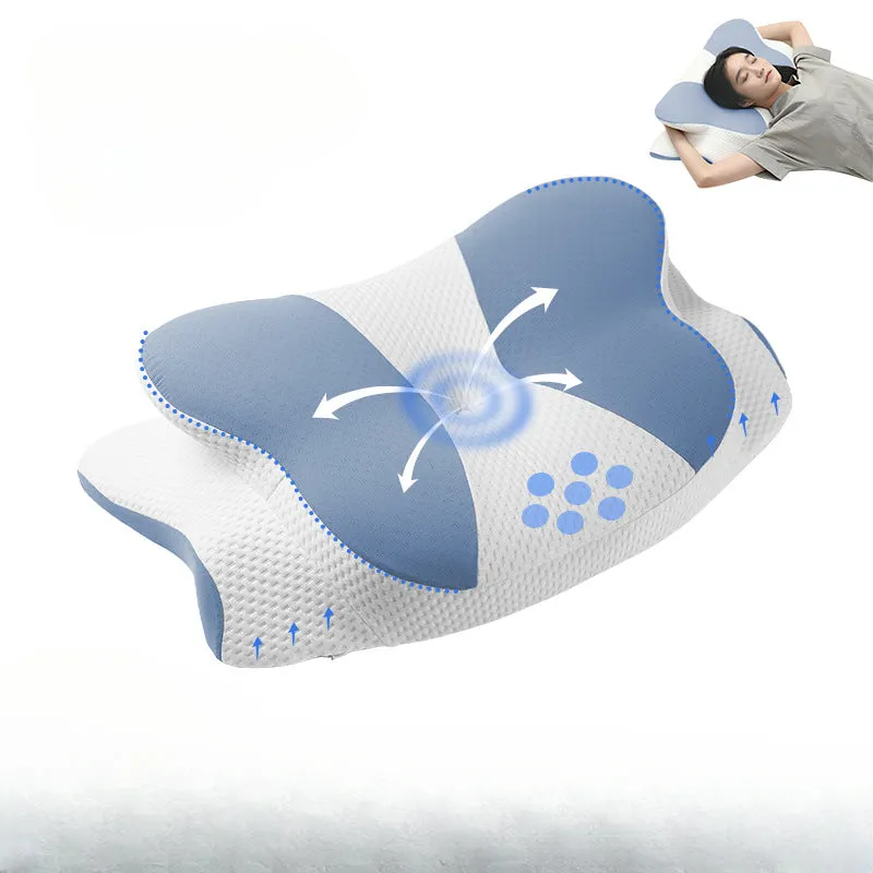 High-Quality Ergonomic Memory Foam Cervical Pillow - Neck & Shoulder Support, Adjustable for Side, Back & Stomach Sleepers, Pain Relief Design for 2024