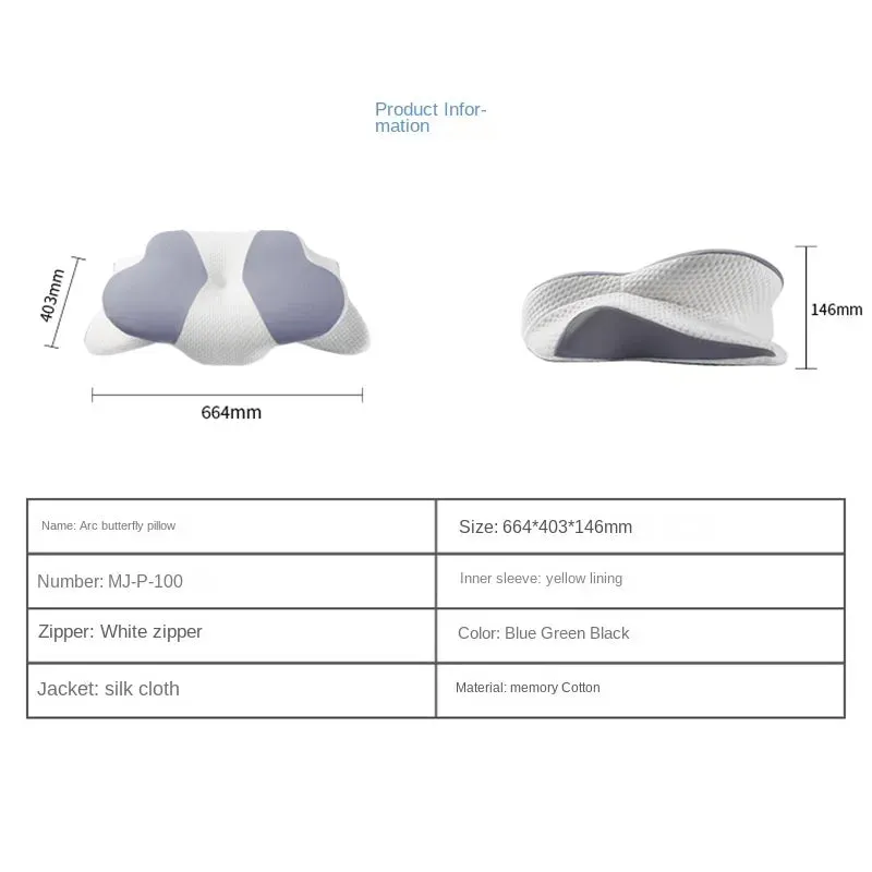 High-Quality Ergonomic Memory Foam Cervical Pillow - Neck & Shoulder Support, Adjustable for Side, Back & Stomach Sleepers, Pain Relief Design for 2024