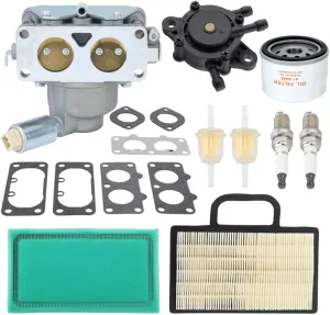 Hipa 791230 Carburetor for Briggs and Stratton 799230 699709 499804 20-25 HP V-Twin Engine for John D MIA10632 L118 L120 La130 La135 Replace 445677 405777 406777 407777 with Air Filter