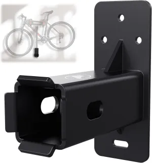 Hitch Wall Mount,Hitch Mount Bike Rack Wall Mount,Hitch Mount Bicycle Rack Hanging Garage Organizer,Trailer Hitch Receiver Storage,Holds Max 300 Lbs(2 inch)