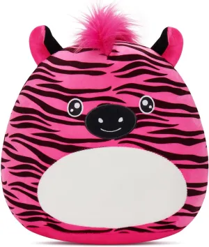 Houwsbaby 12-inch Pink Zebra Soft Plush Pillow Cute Zebra Stuffed Animal Pillow Plush Toy Perfect Birthday for Kids Youth Adults