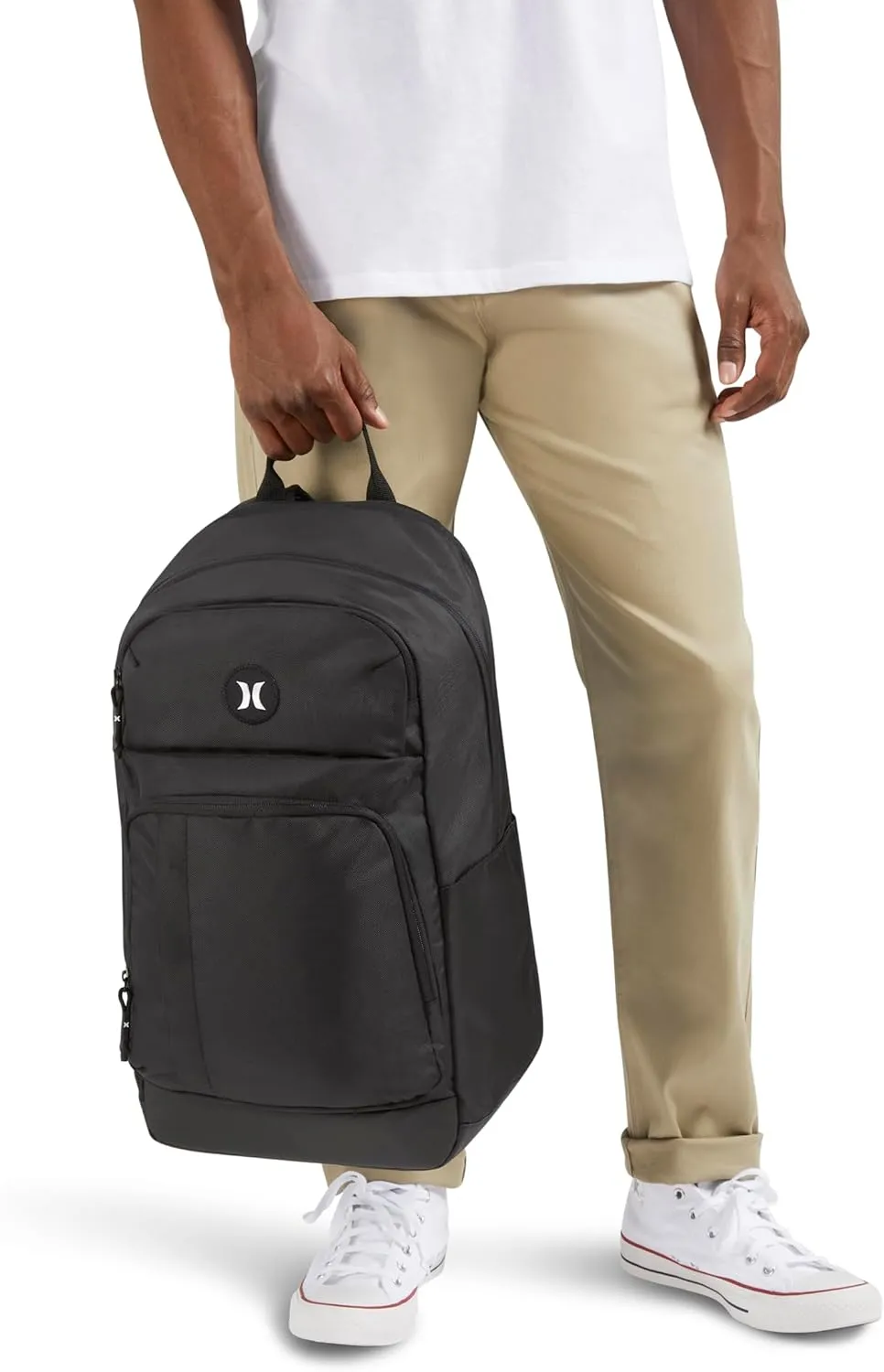 Hurley Mens Classic Backpack, Black/Icon, One Size