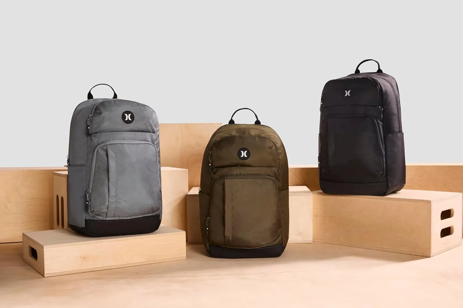 Hurley Mens Classic Backpack, Black/Icon, One Size