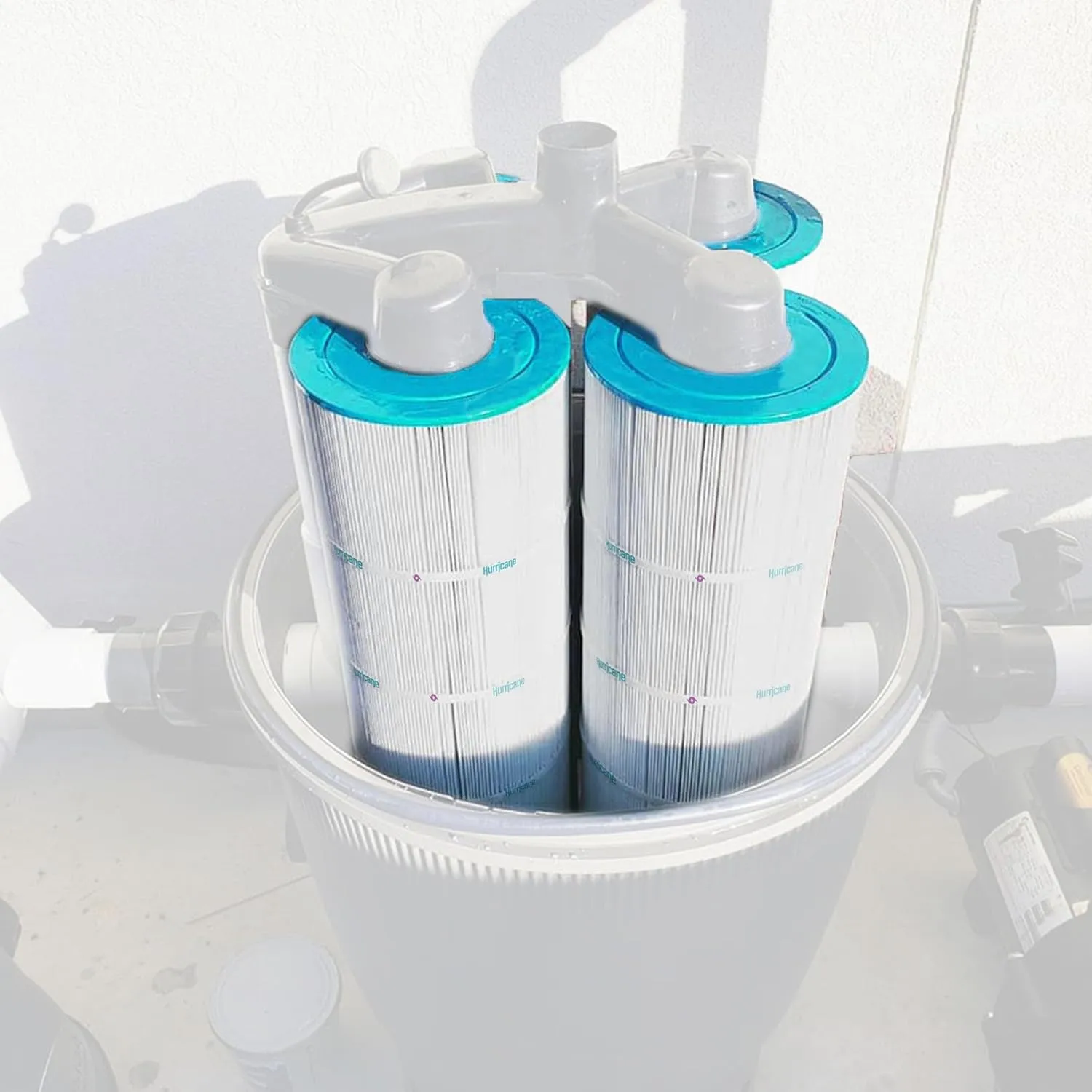 Hurricane Filters 4 Pack HF7483-04 Advanced Pool Filter Cartridge for PA81-4-M, Unicel C-7483, Filbur FC-1225, SwimClear C3030, 3025, 3020, Super-Star-Clear C3000, C3000S, C-570