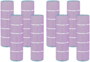 Hurricane Filters 8 Pack HF7468-04P Platinum Purple Pool Filter Cartridge - Replacement for PJAN115, Unicel C-7468, Filbur FC-0810, Jandy Industries CL460, CV460 - USA Pool Filters