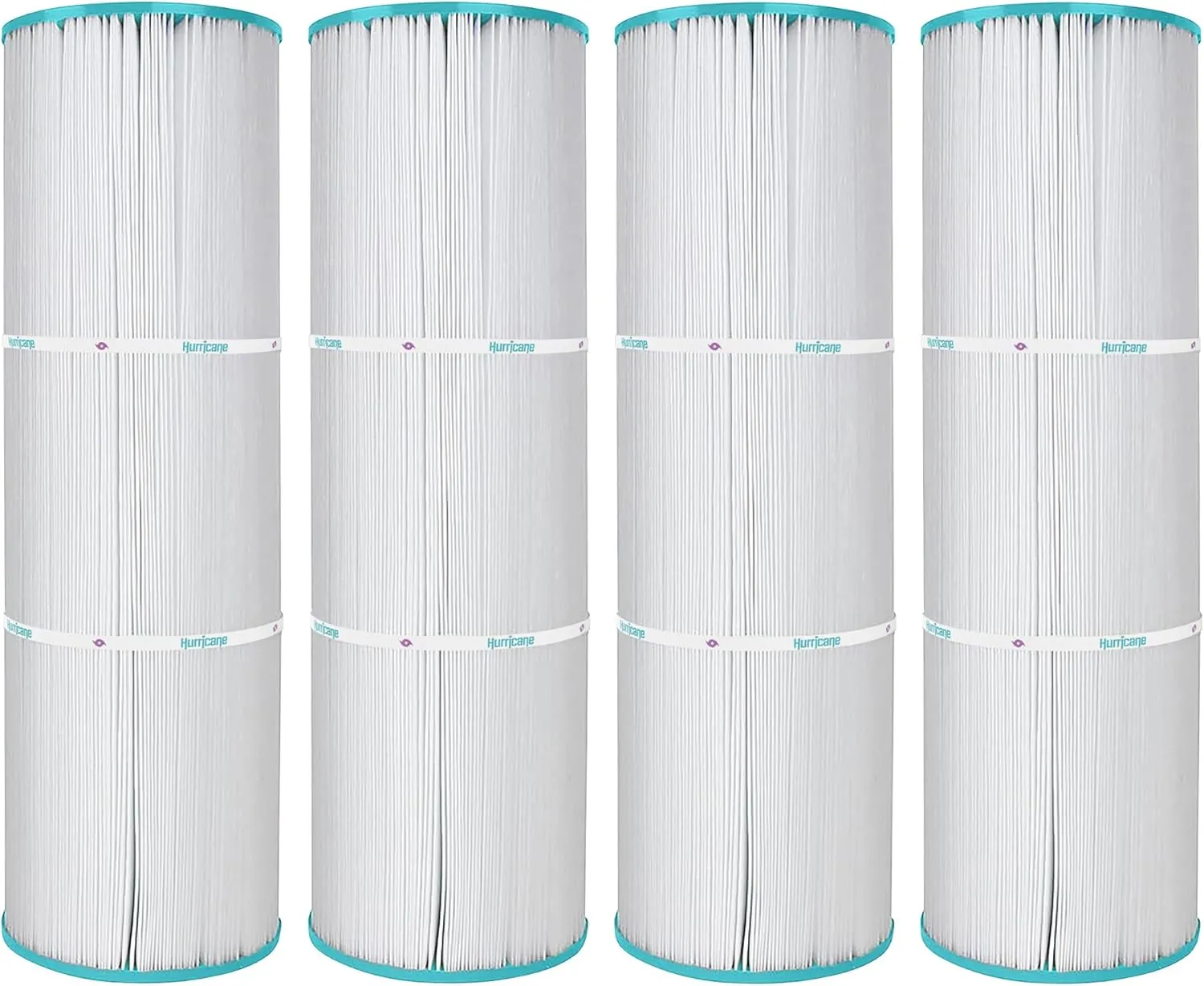 Hurricane Filters HF5397-01 4 Pack Advanced Spa Filter Cartridge - Replacement for PLB-S-100, Unicel C-5397, Filbur FC-2792, Rainbow, Waterway, Leisure Bay S2/G2 Spa 100