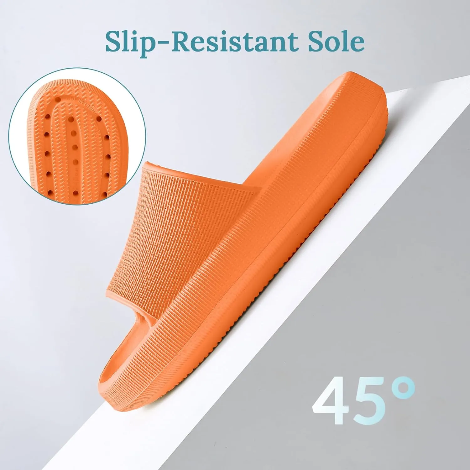 HUXMEYSON Cloud Slippers for Women and Men, Pillow Slippers Super Soft, Thick Sole Slides for Women with Anti-Skid Sole
