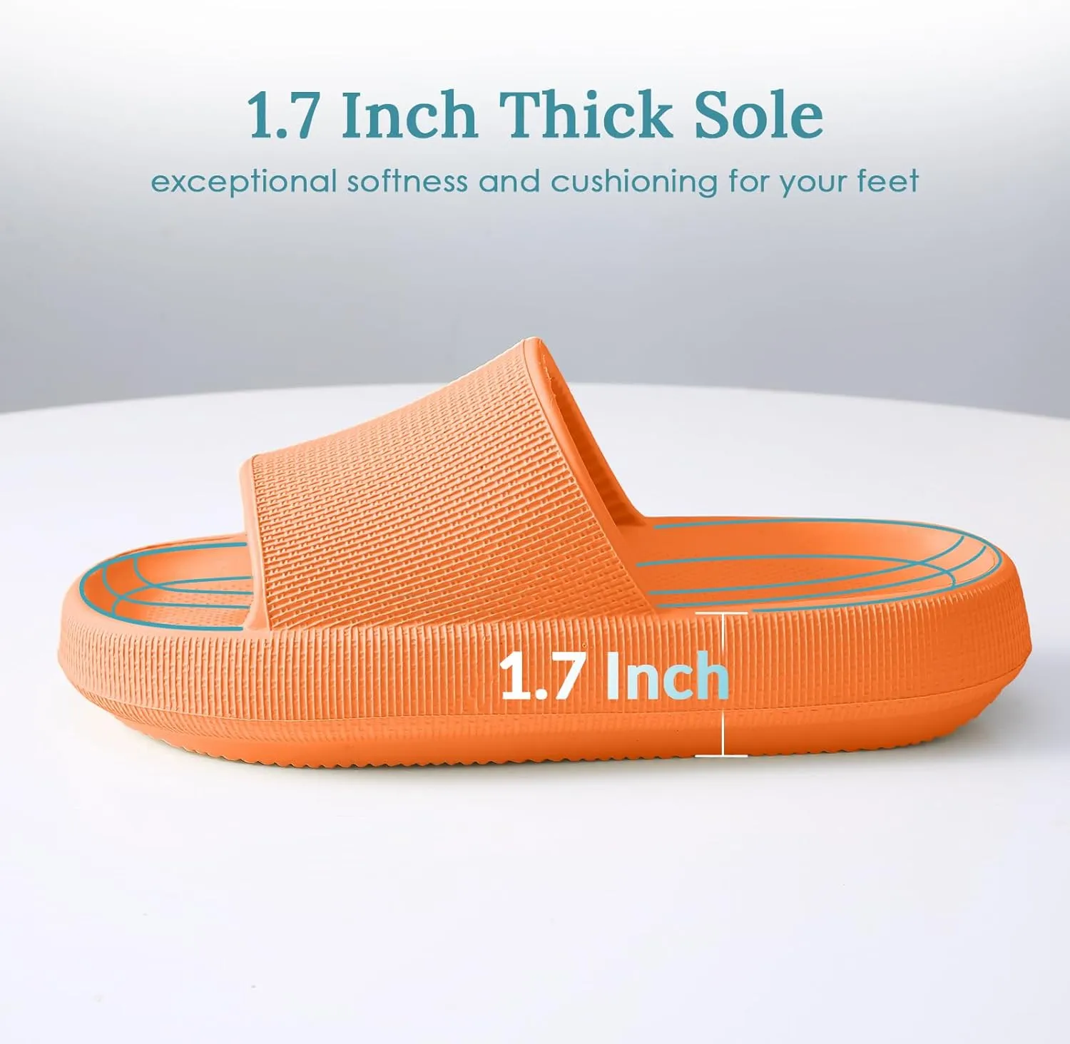 HUXMEYSON Cloud Slippers for Women and Men, Pillow Slippers Super Soft, Thick Sole Slides for Women with Anti-Skid Sole