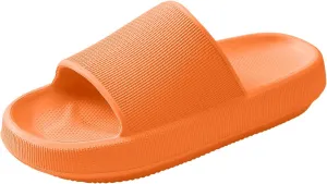 HUXMEYSON Cloud Slippers for Women and Men, Pillow Slippers Super Soft, Thick Sole Slides for Women with Anti-Skid Sole
