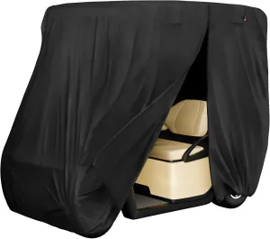 iBirdie 2, 2 2 Passenger Golf Cart Cover for Club Car EZGO Yamaha Outdoor Golfcart Waterproof and Weatherproof Heavy Duty 600D Covers