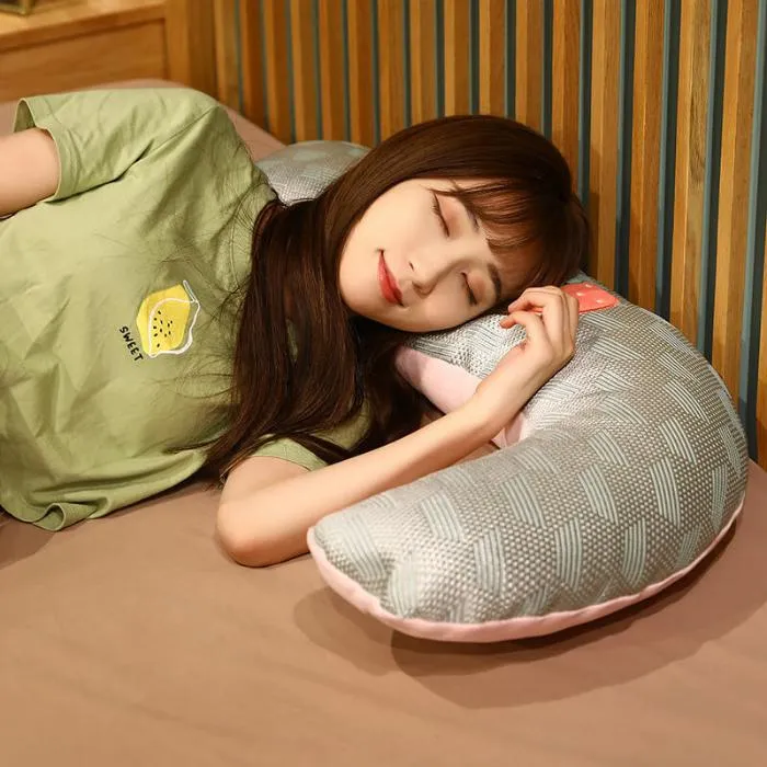 Ice Silk Rattan Pregnancy Pillow – Ergonomic Comfort for Moms