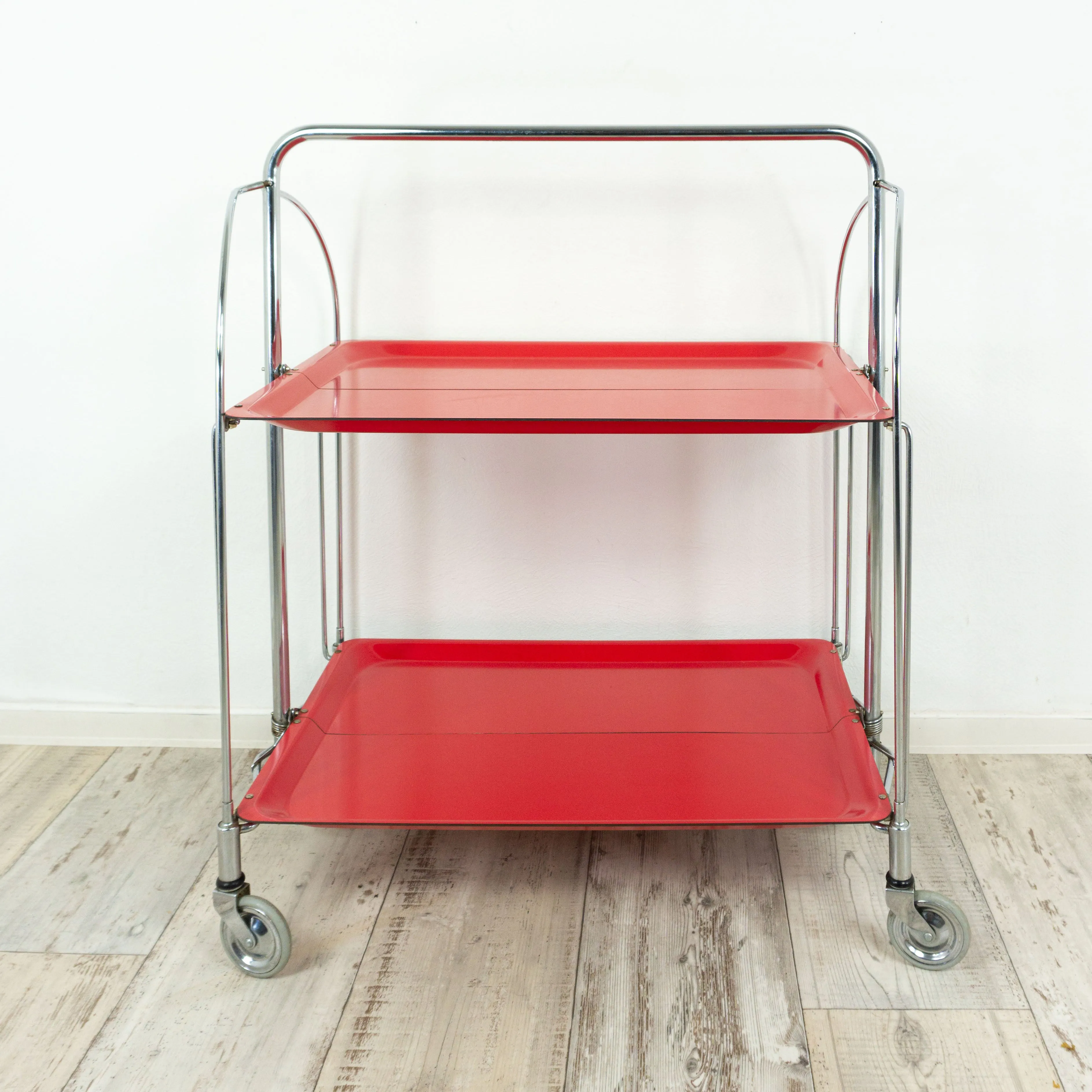 Iconic Red FOLDABLE TROLLEY Dinett by Bremshey