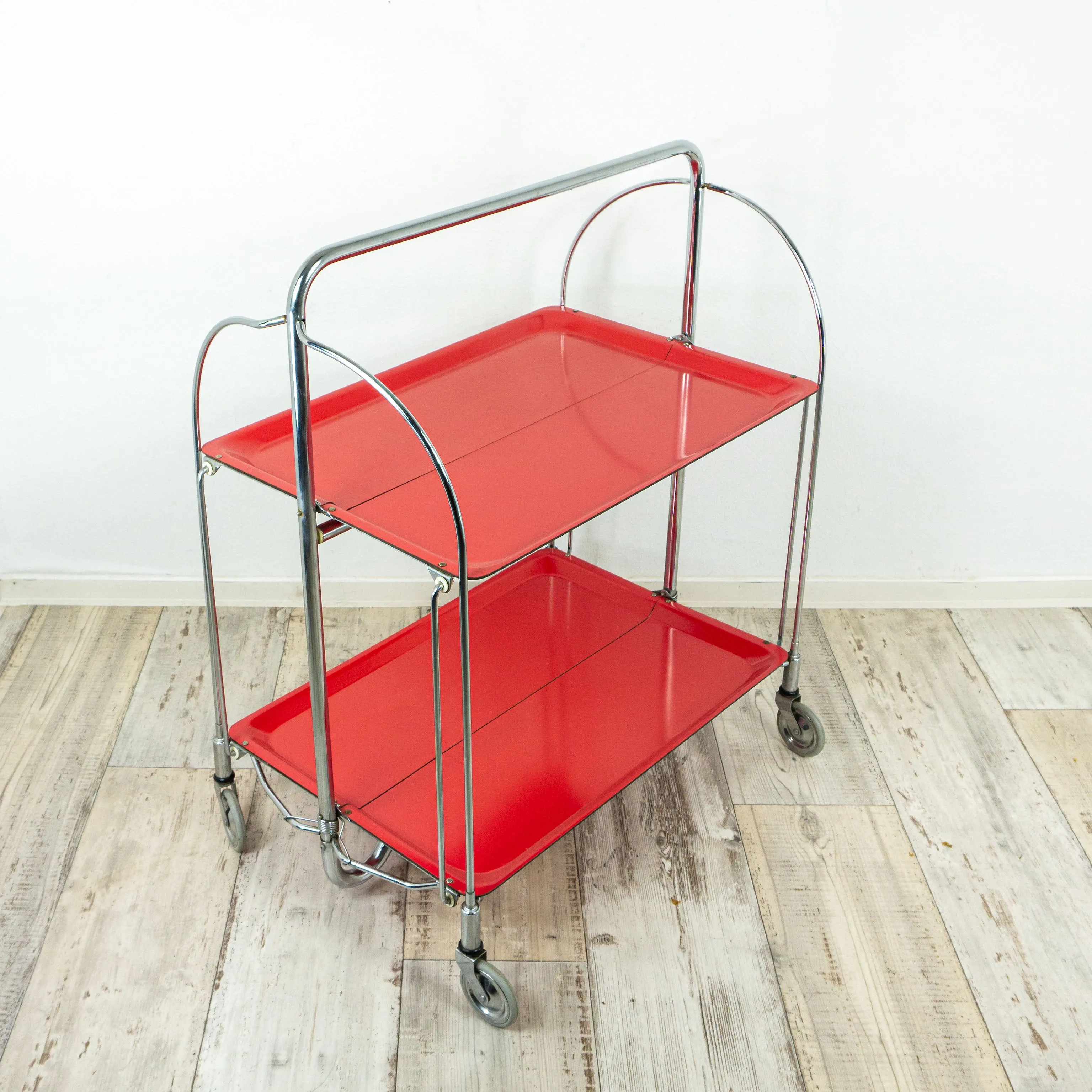 Iconic Red FOLDABLE TROLLEY Dinett by Bremshey