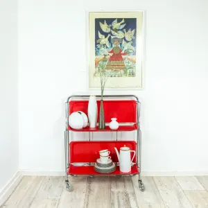 Iconic Red FOLDABLE TROLLEY Dinett by Bremshey