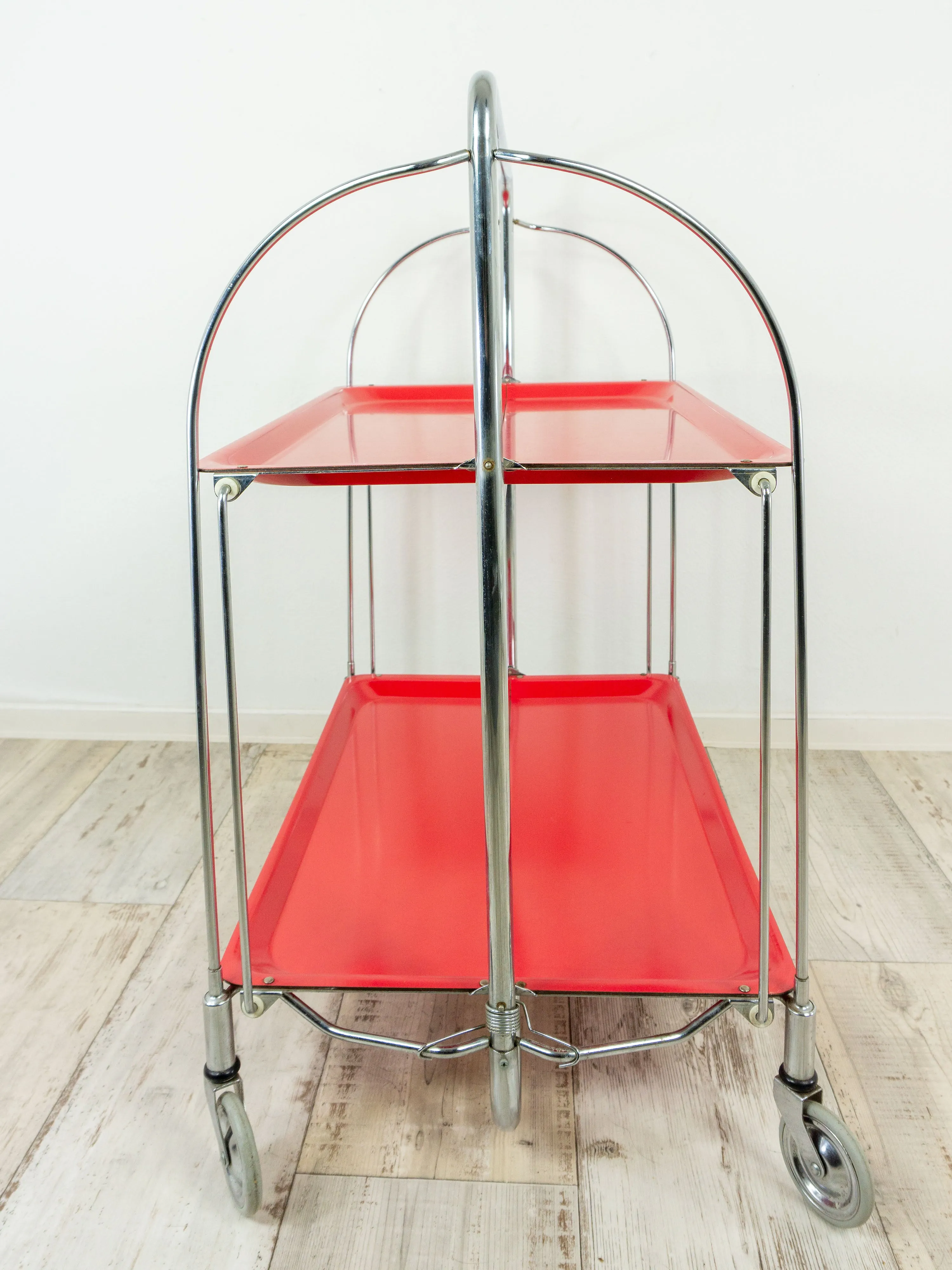Iconic Red FOLDABLE TROLLEY Dinett by Bremshey