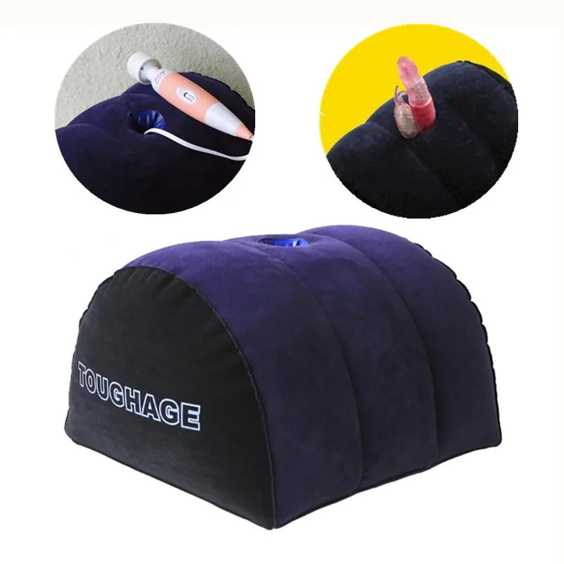 Inflatable Love Pillow Sex Car Travel Bed Cushion Sexy Adult Magic Love Games Toys Multifunctional Fun Pillow For Couples Blue