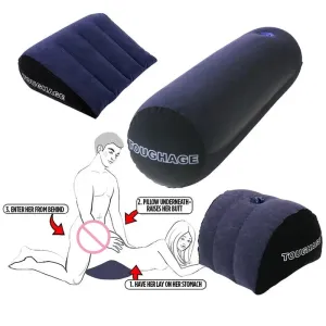 Inflatable Love Pillow Sex Car Travel Bed Cushion Sexy Adult Magic Love Games Toys Multifunctional Fun Pillow For Couples Blue