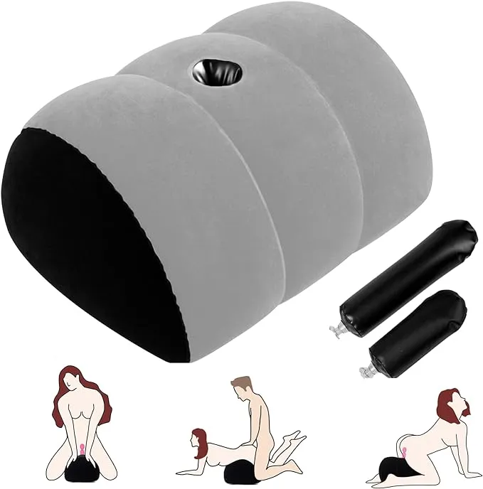 Inflatable Love Pillow Sex Car Travel Bed Cushion Sexy Adult Magic Love Games Toys Multifunctional Fun Pillow For Couples Blue