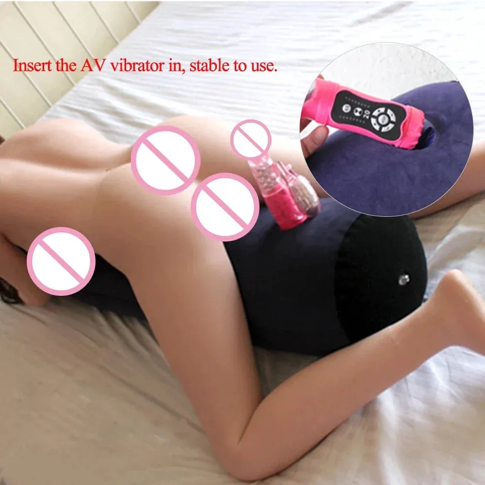 Inflatable Love Pillow Sex Car Travel Bed Cushion Sexy Adult Magic Love Games Toys Multifunctional Fun Pillow For Couples Blue