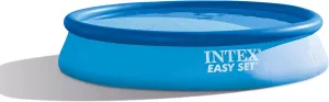 INTEX 26175EH Easy Set Inflatable Swimming Pool Set: 18ft x 48in – Includes 1500 GPH Cartridge Filter Pump – Removable Ladder – Pool Cover – Ground Cloth