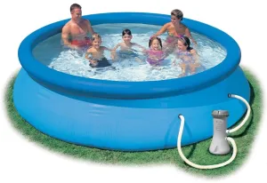 Intex Easy Set Pool 12 Ft X 30": Includes a 110-120V Krystal Clear™ cartridge filter pump, pump flow rate: 530 Gph - 28131