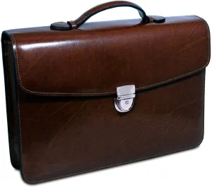 Jack Georges Elements Slim Briefcase #4501 (Brown)