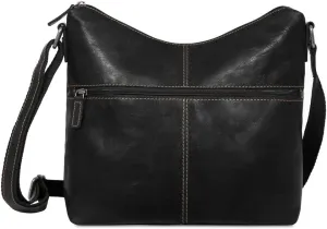 Jack Georges Voyager Uptown Hobo Bag with Large Front Pocket #7874