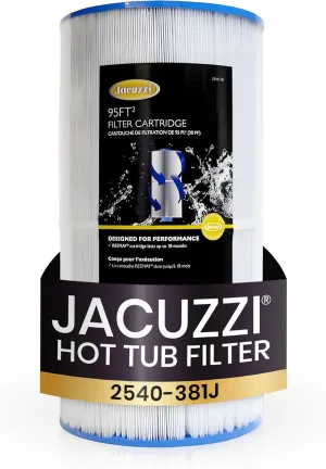 Jacuzzi 2540-381 Filter Cartridge for J-200 Hot Tubs - Compatible with J-200 Series Hot Tubs from 2007 Onwards