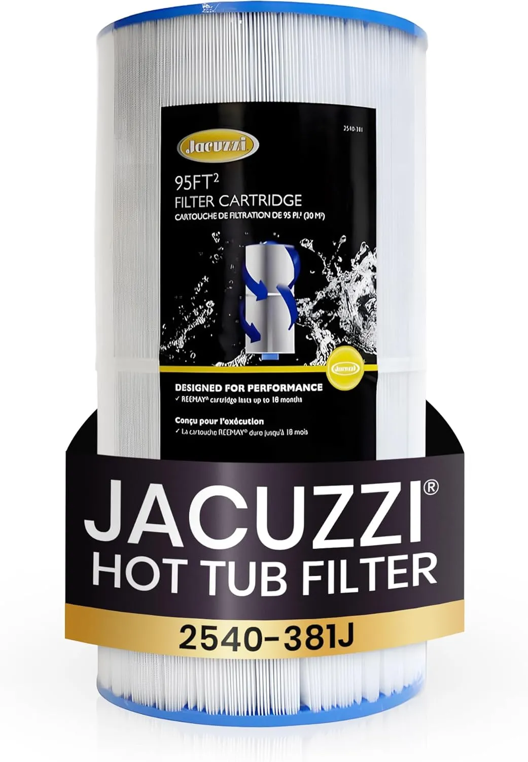 Jacuzzi 2540-381 Filter Cartridge for J-200 Hot Tubs - Compatible with J-200 Series Hot Tubs from 2007 Onwards