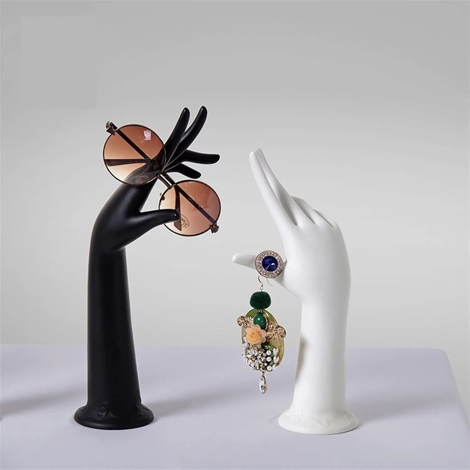 Jewelry Holder Organizer Female Mannequin Hand Jewelry Display Holder Plastic Bracelet Ring Watch Stand Support Holder Ring Stand Jewelry Display Jewelry Tree (Color : A)