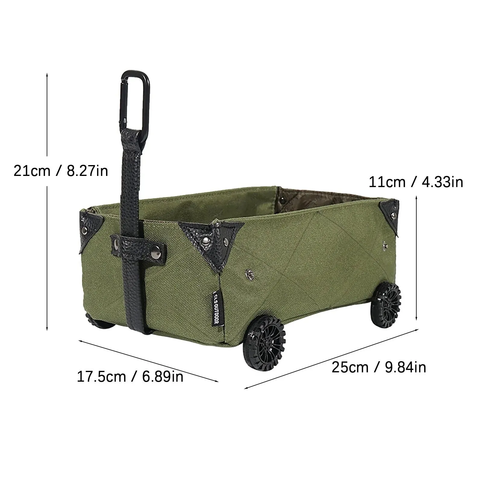 Jomeoic Foldable Folding Indoor and Outdoor Multipurpose Yard Garden Cart