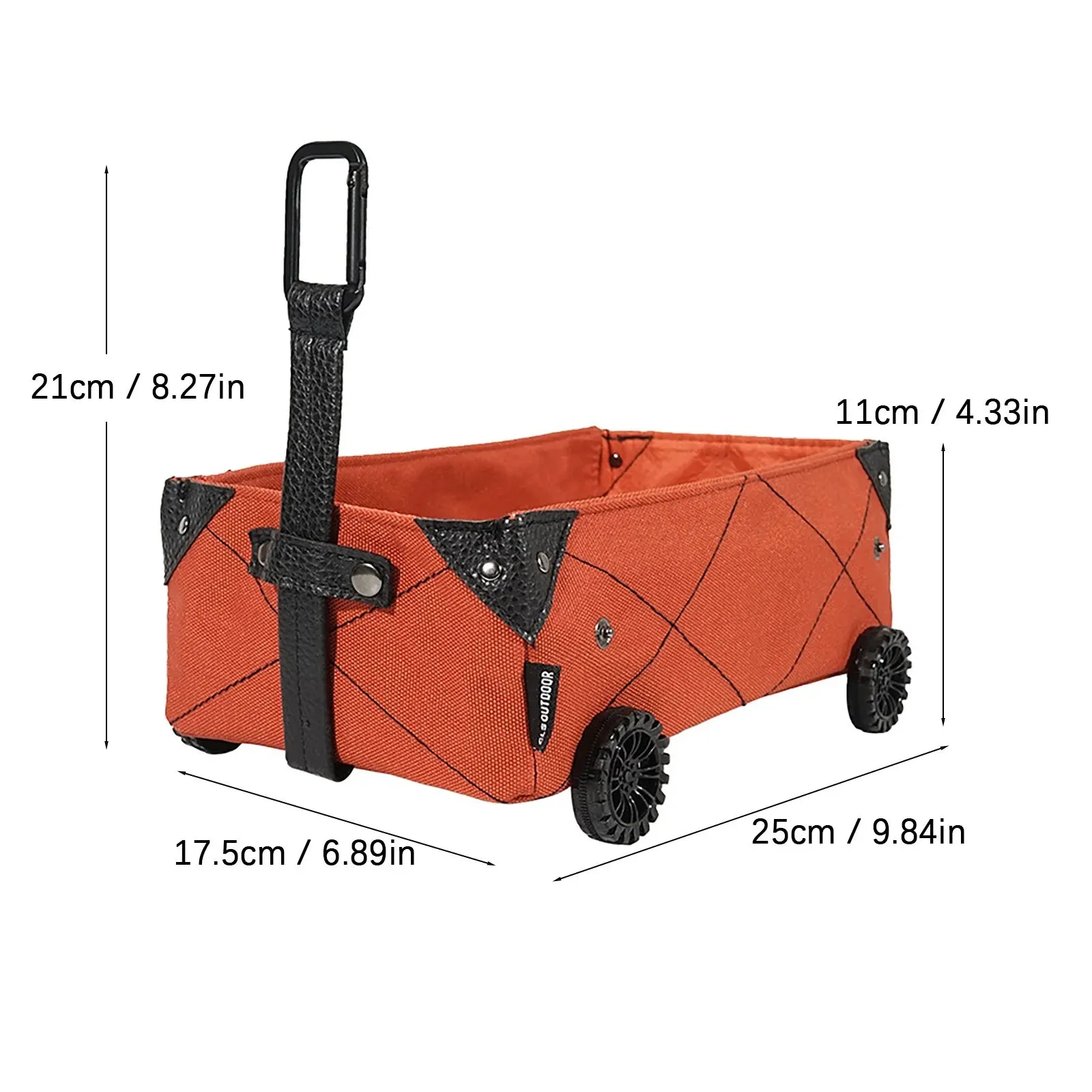 Jomeoic Foldable Folding Indoor and Outdoor Multipurpose Yard Garden Cart