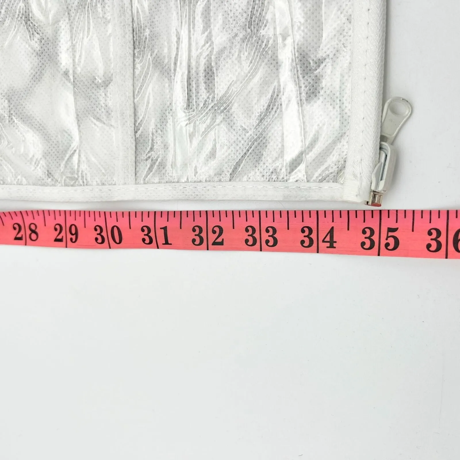 Joy Mangano Hanging Organizer White Brown Design Multiple Pockets New