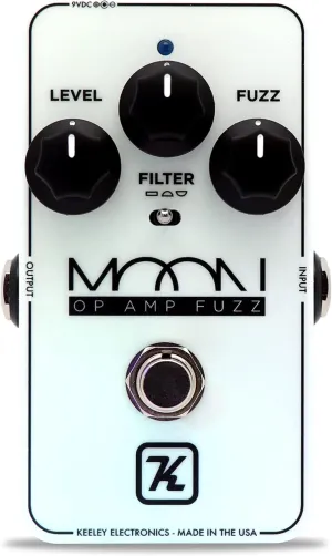 Keeley Moon Glow Op Amp Fuzz Pedal, White
