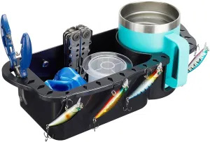 KEMIMOTO Boat Caddy Organizer, Universal Fit for Bass, Kayak, Pontoon, Jon Boat, Fishing Caddy, Cabin Storage