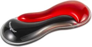 Kensington Slim Duo Gel Mouse Wrist Rest Support Cushion for Low Profile Mice & Trackballs, Ergonomic Mouse Wrist Support for Pain Relief, Comfortable Non-Skid Gel, Red 7.56" x 2.83" x 0.87" K62440NA