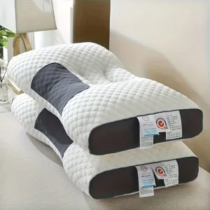 Knitted Massage Neck Pillow Adjustable Ergonomic Orthopedic Contour Support Pillow