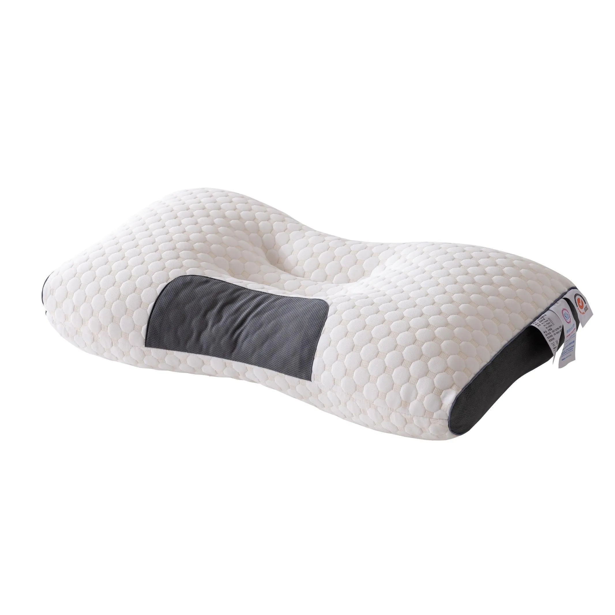 Knitted Massage Neck Pillow Adjustable Ergonomic Orthopedic Contour Support Pillow