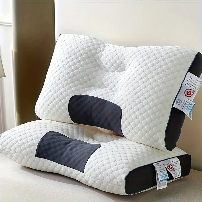 Knitted Massage Neck Pillow Adjustable Ergonomic Orthopedic Contour Support Pillow