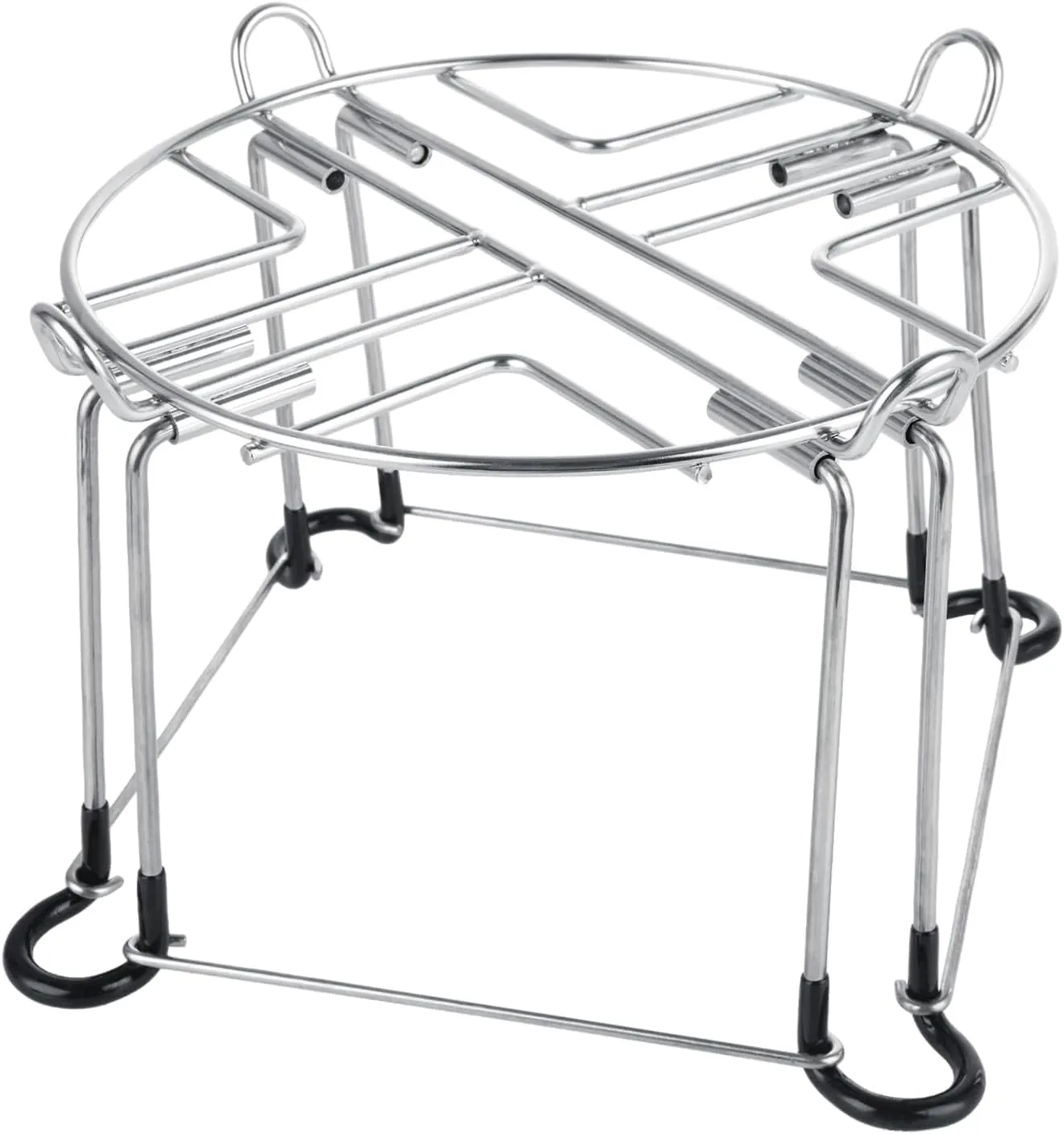 LANIAKEA Water Filter Stand 6" Tall by 9" Diameter Detachable Stainless Steel Stand Compatible with Berkey Big, Royal and Travel System, Countertop for Easier Dispensing of Filtered Water