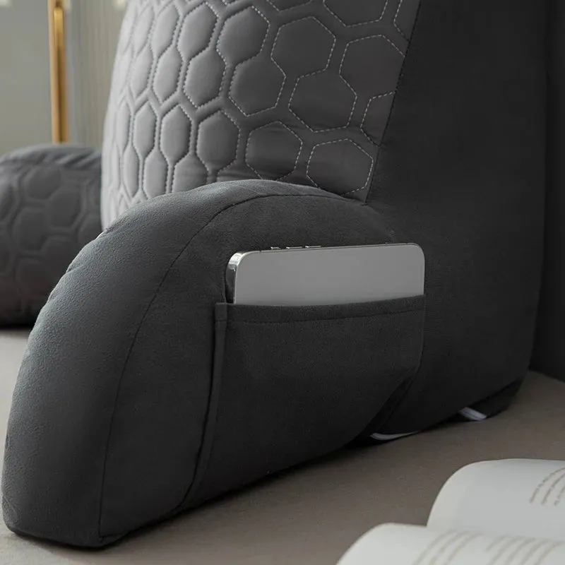 Large Reading Pillow with Detachable Neck Roll & Arms – Ultimate Comfort for Bed & Couch