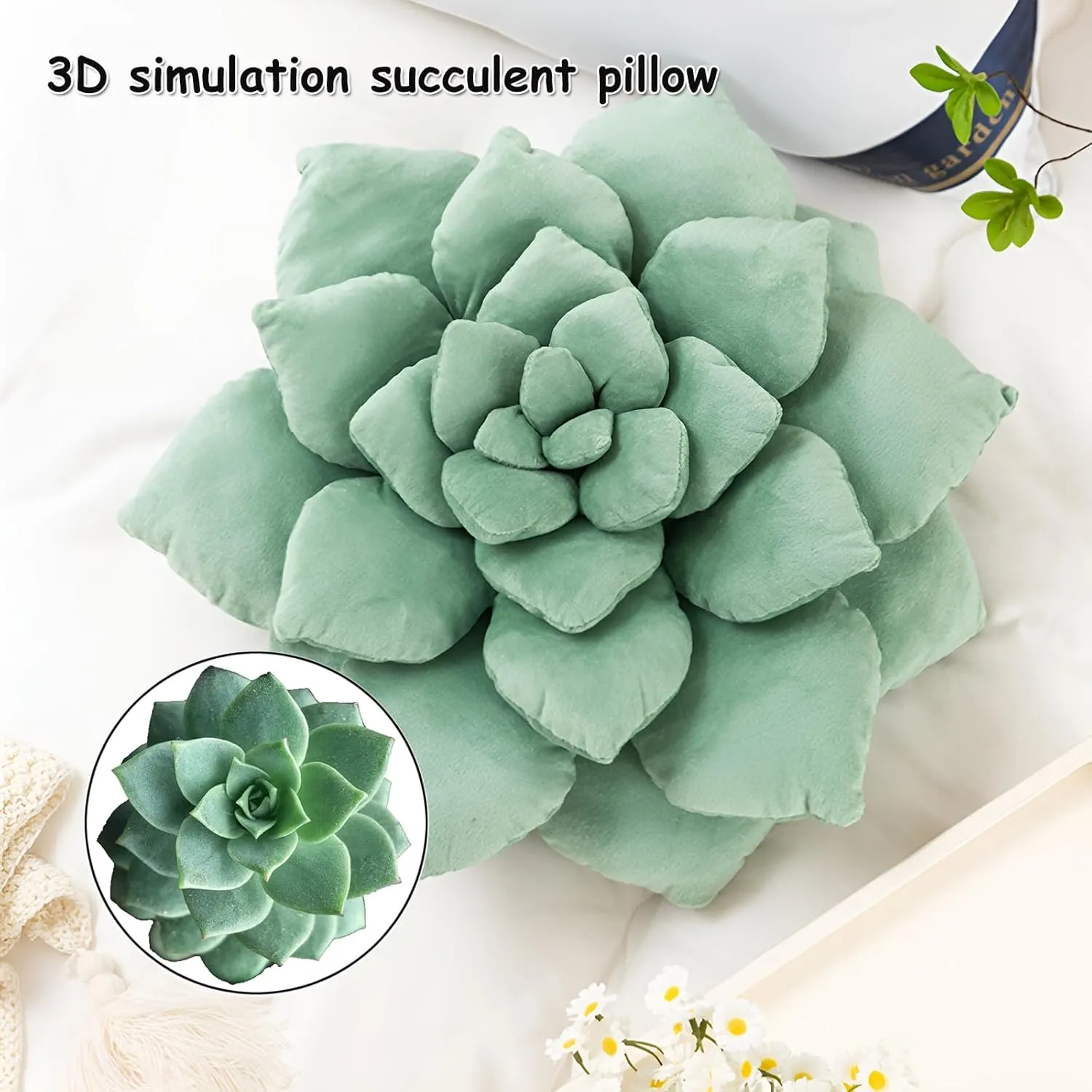 Large Succulent Pillow