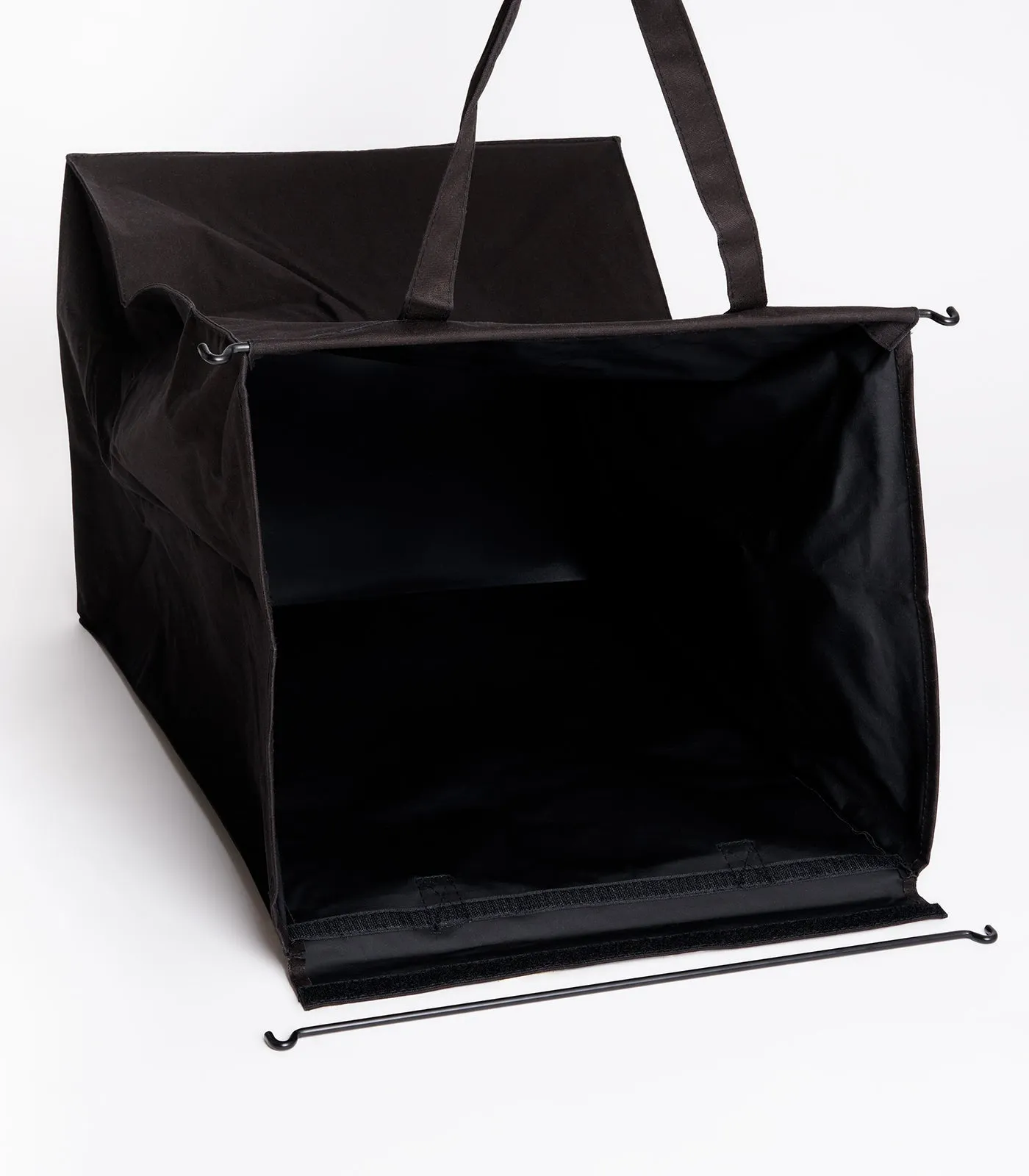 Laundry Hamper with Cotton Liner - Two Sizes - Steel   Cotton from Yamazaki Home