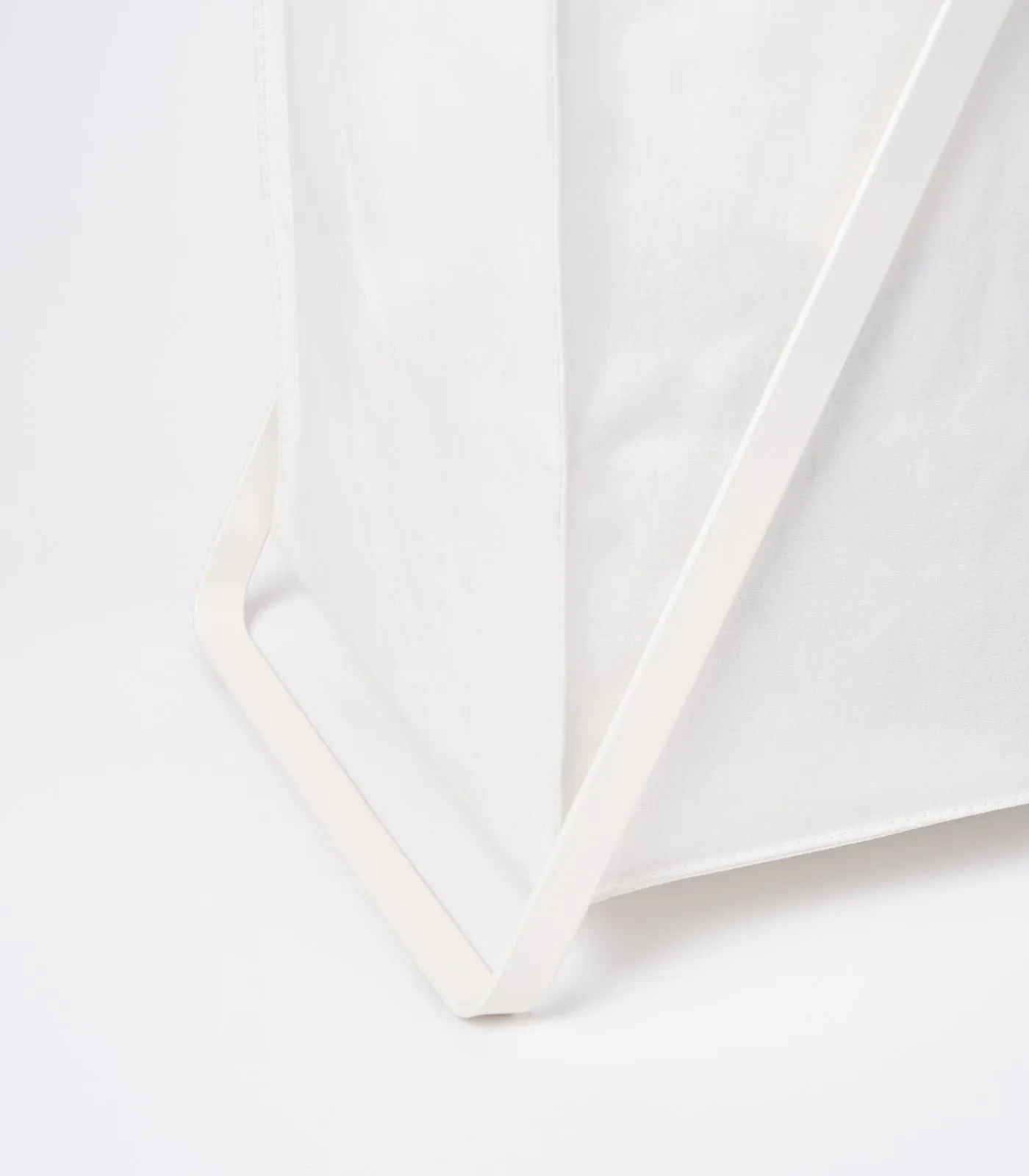 Laundry Hamper with Cotton Liner - Two Sizes - Steel   Cotton from Yamazaki Home