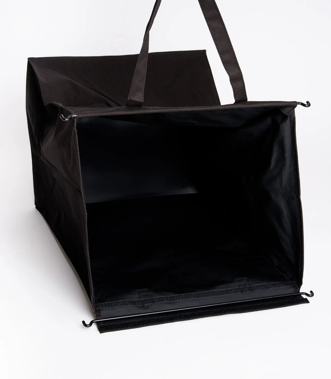 Laundry Hamper with Cotton Liner - Two Sizes - Steel   Cotton from Yamazaki Home